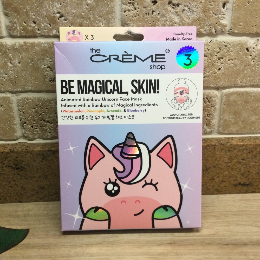 The Crème Shop Unicorn Sheet Face Masks